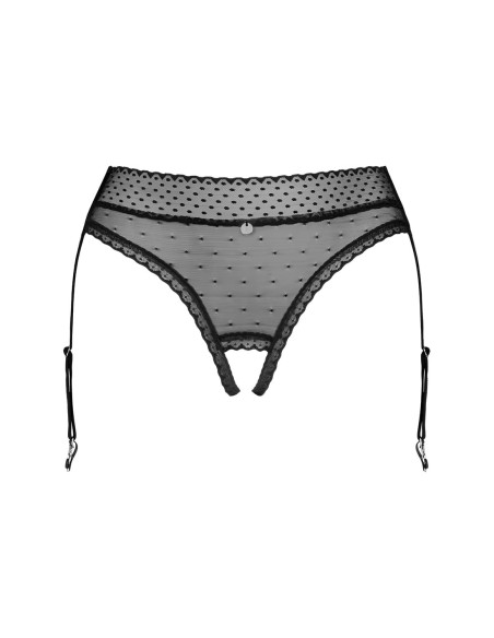 Bragas Negras Con Liguero Lanelia