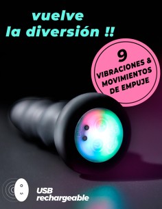 Plug Anal con LED y Vibración con Mando a Distancia