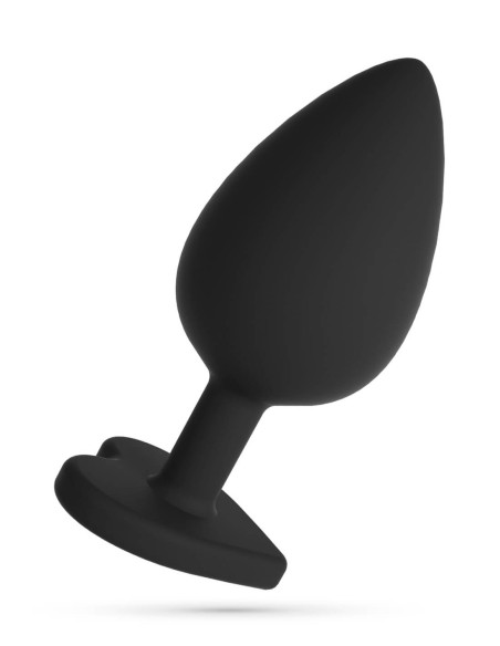 Plug Anal Grande Corazón con 4 Joyas Intercambiables