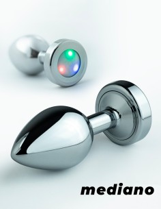 Plug Anal Metal Mediano con LED