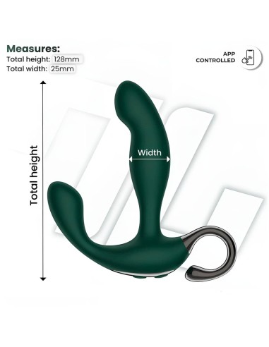 Masajeador Prostatico Con Finger Wiggling Greeny