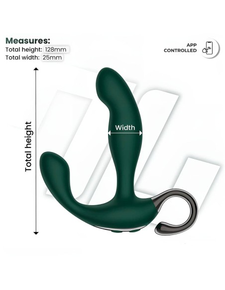 Masajeador Prostatico Con Finger Wiggling Greeny