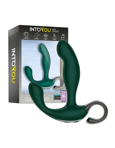 Masajeador Prostatico Con Finger Wiggling Greeny