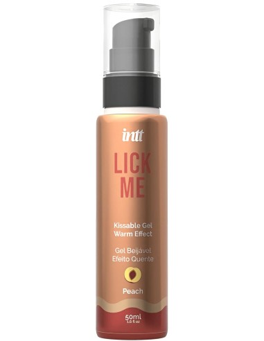 Gel Comestible Intimo Sabor Melocotón Efecto Calor Lick Me Inttcosmetics