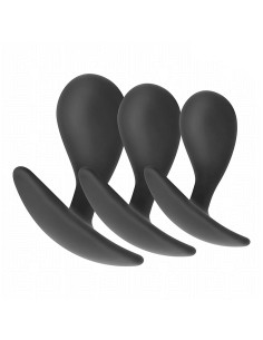 Set 3 Plugs Anales Curvados Silicona