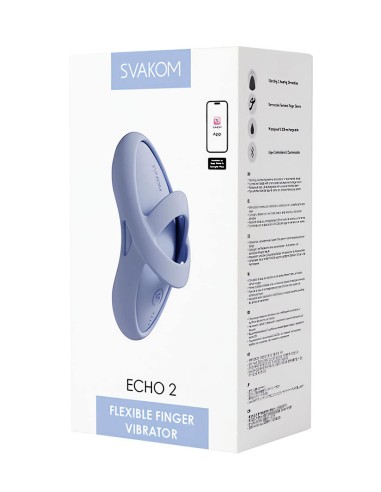 Vibrador de dedo Echo 2 azul