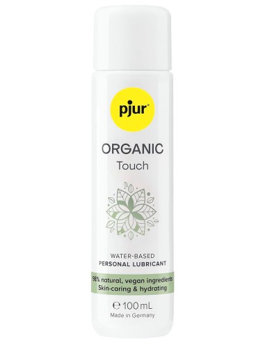 Lubricante vegano Pjur organic Touch 100 ml, hidratante y natural