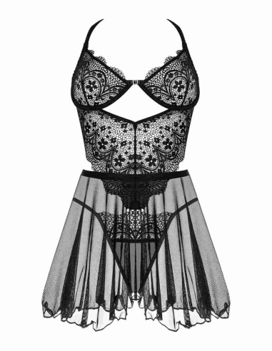 sujetador de encaje trabajado.