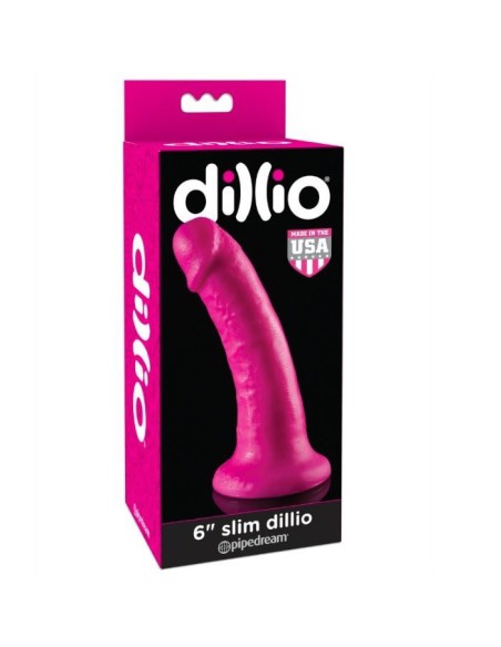 DILLIO DILDO 15 CM DELGADO ROSA