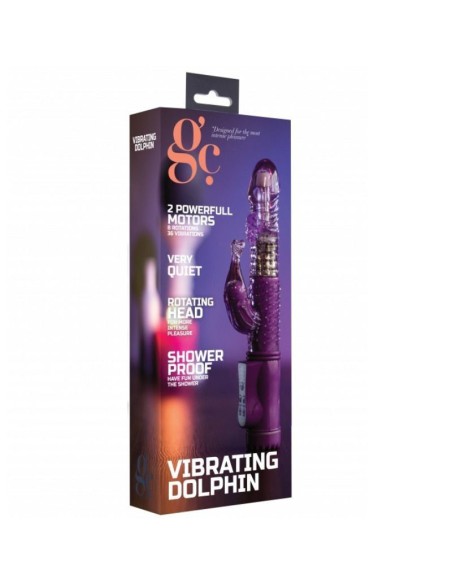 DOLPHIN VIBRADOR CONEJITO RAMPANTE LILA