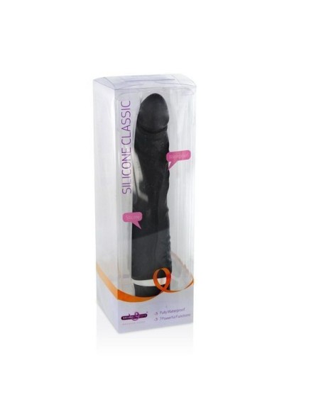 SEVENCREATIONS CLASSIC SLIM Vibrador 21CM Negro