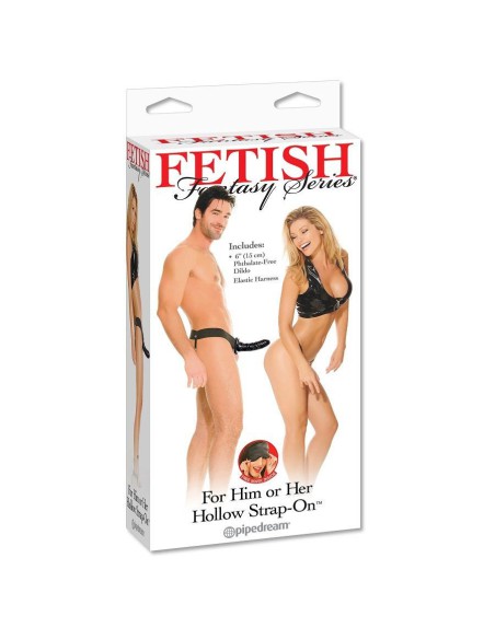 Arnés Con Pene Hueco 15 cm Unisex