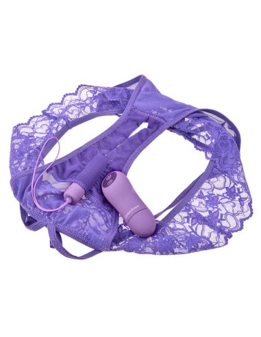 Tanga Vibrador Lila Con Abertura Fantasy For Her