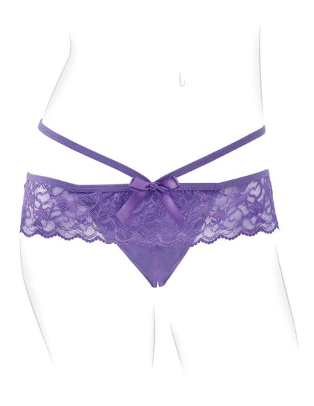 Tanga Vibrador Lila Con Abertura Fantasy For Her