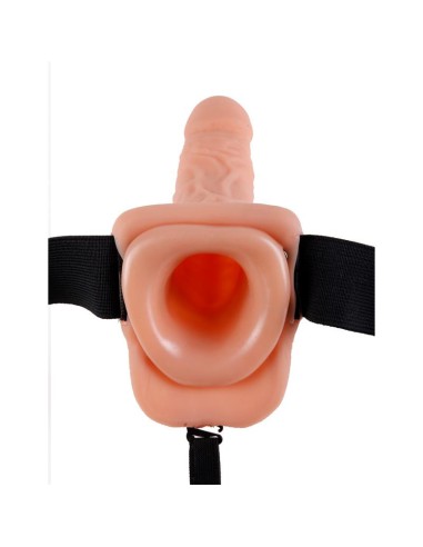 PENE REALÍSTICO VIBRADOR CON ARNÉS 19 CM MORADO