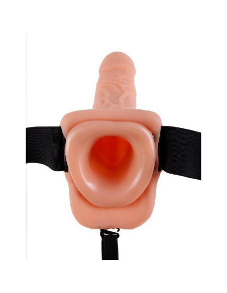 PENE REALÍSTICO VIBRADOR CON ARNÉS 19 CM MORADO