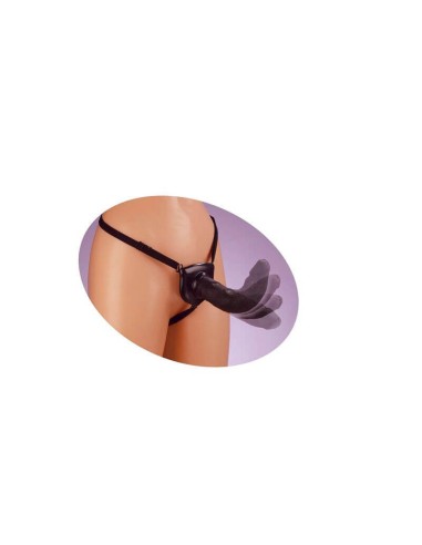 Arnés Realistico 18 cm Negro Fetish fantasy