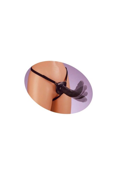 Arnés Realistico 18 cm Negro Fetish fantasy