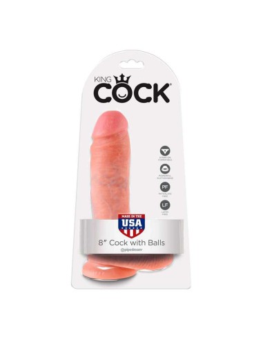 Pene Realistico King Cock Con Testiculos 20.3 cm