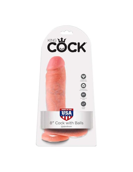 Pene Realistico King Cock Con Testiculos 20.3 cm