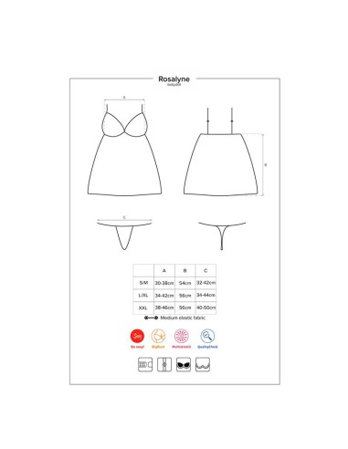 Picardias Sexy Rosalyne Color Rojo