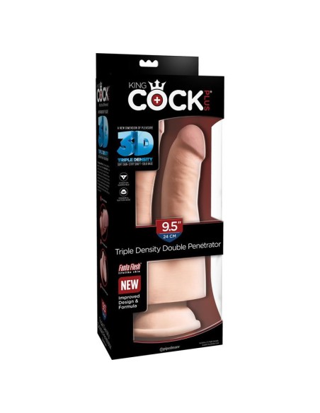 Pene Realístico Doble Penetración Triple Densidad 24 cm