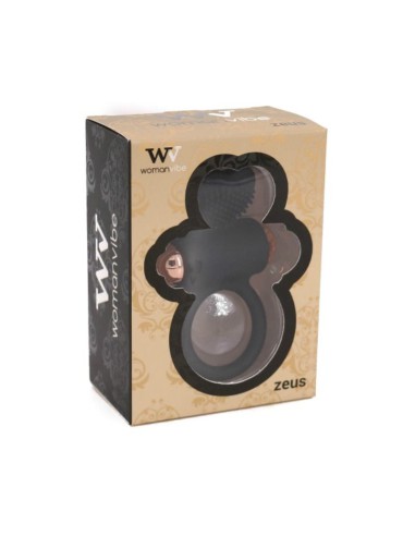 Anillo Vibrador Silicona Zeus Negro