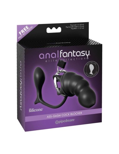 Jaula y Estimulador Anal De Silicona Cock Blocker